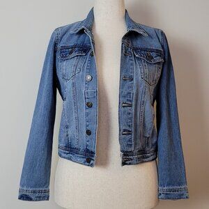 Vintage Satin Doll Jean Jacket womens S blue light/medium crop Y2K 90s 00s retro